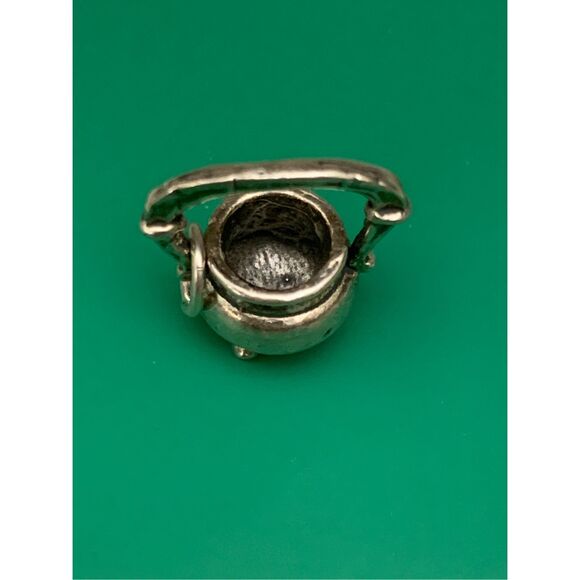 Kettle Pot Sterling Silver Jewelry Charm #camping #cooking - Picture 4 of 4